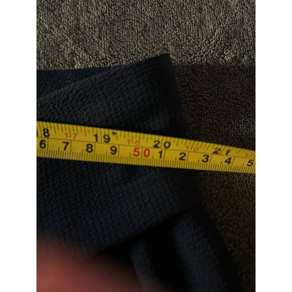 Loralette Plus Size 22 Navy High-Waisted Tie-Front Shorts With Pockets - Picture 6 of 6